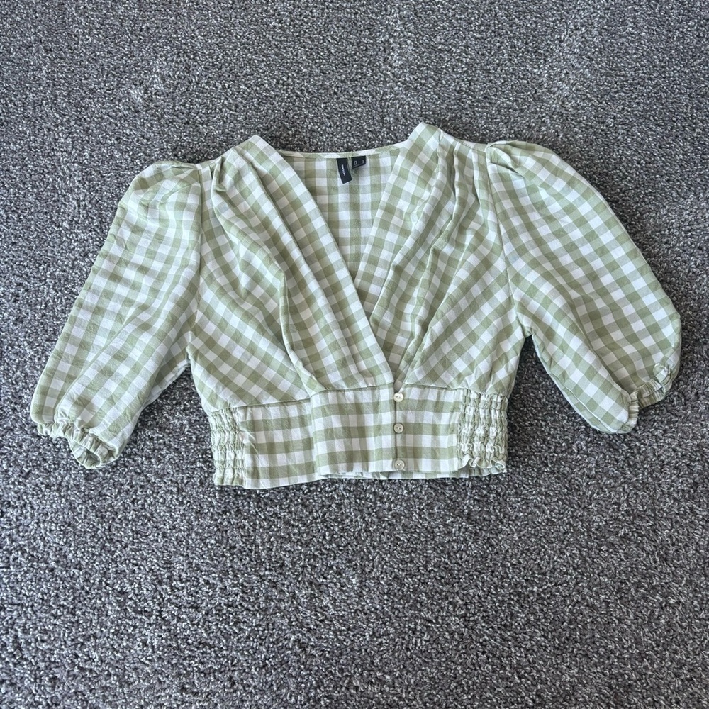 Vero Moda Gingham Top